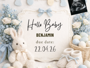 baby announcement template