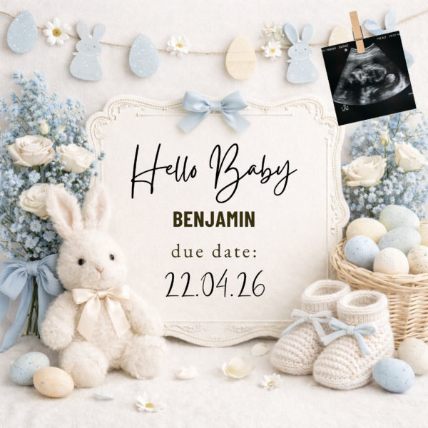 baby announcement template