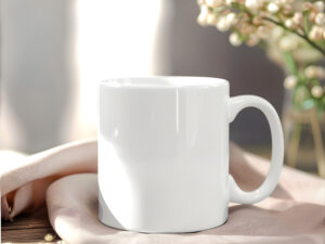 Free White Mug Mockup – PNG & PSD Smart Object Template
