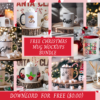 Christmas Mug Mockup Bundle Free Download | 10 Festive PNG Mockups