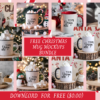Christmas Mug Mockup Bundle Free Download | 10 Festive PNG Mockups