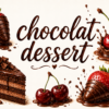 Chocolate Dessert Watercolor Clipart Bundle PNG | Sweet Bakery Clip Art | Chocolate Cake, Cookies, Truffles, Cupcakes | Commercial Use