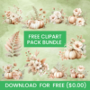 Free Watercolor Pumpkin & Floral Clipart Bundle (10 PNG + SVG Files) | Autumn Boho Fall Design Elements