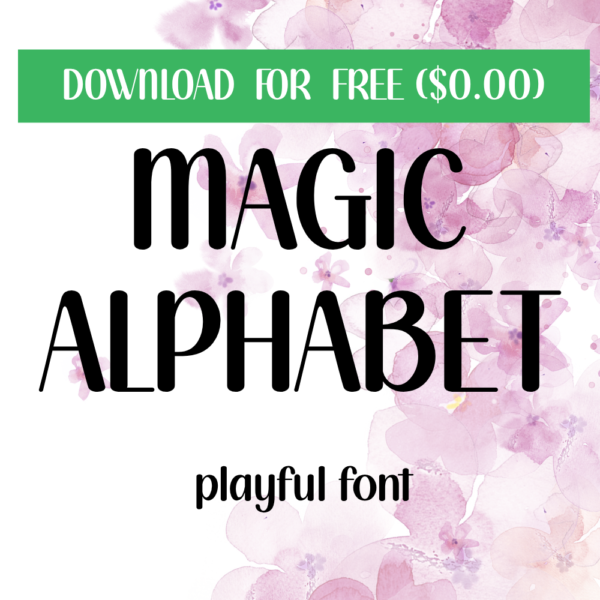 Magic Alphabet Font – Free Handwritten OTF Font Download