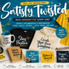 Satisfy Twisted Font – Free Bold Handwritten Script Font for Logos, Branding & Packaging